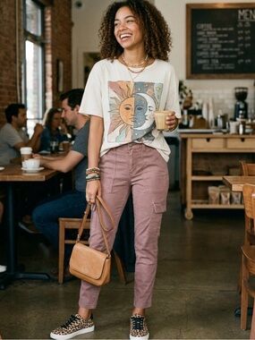High rise skinny cargo